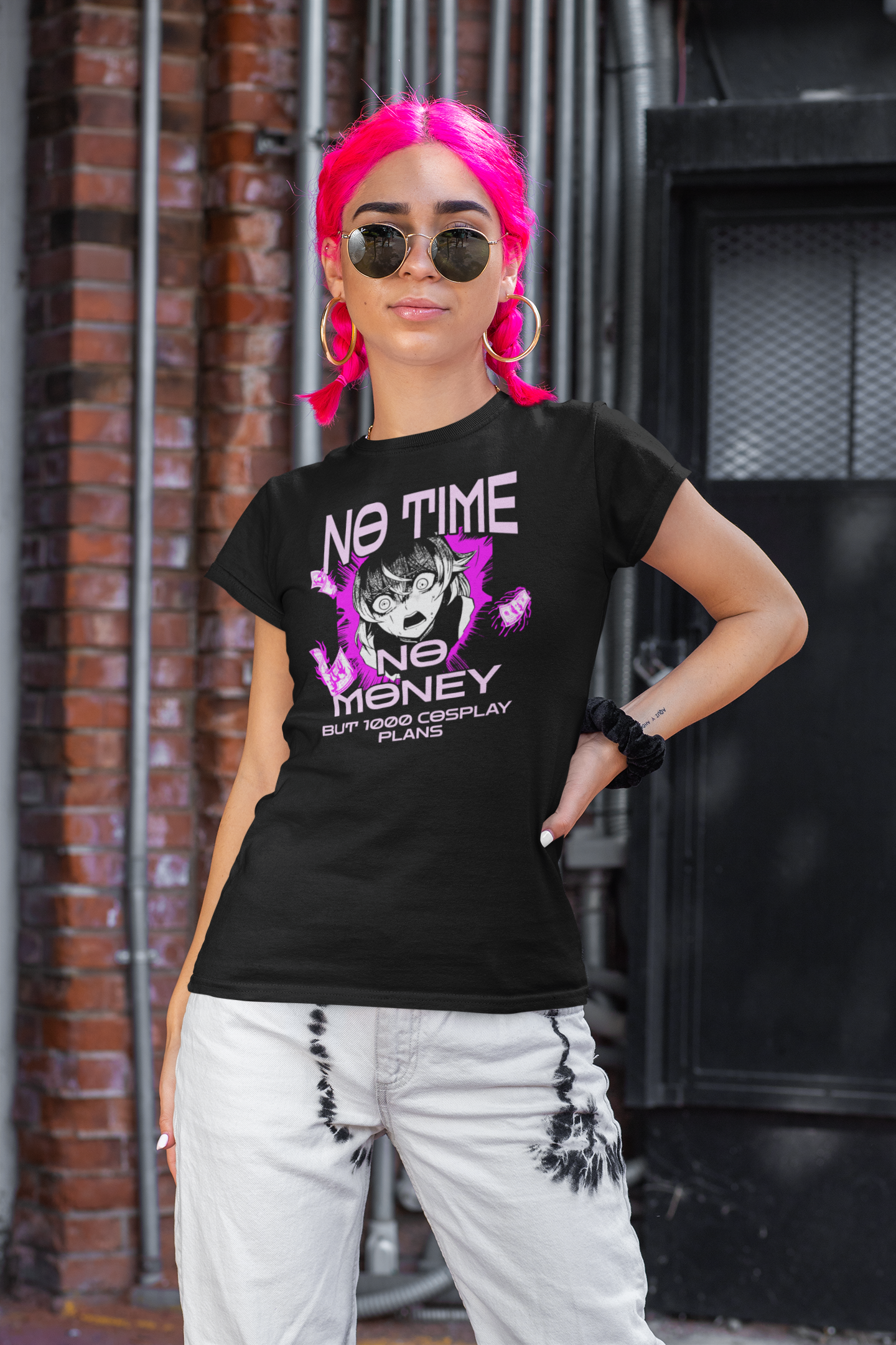 no time, no money, Unisex-T-Shirt